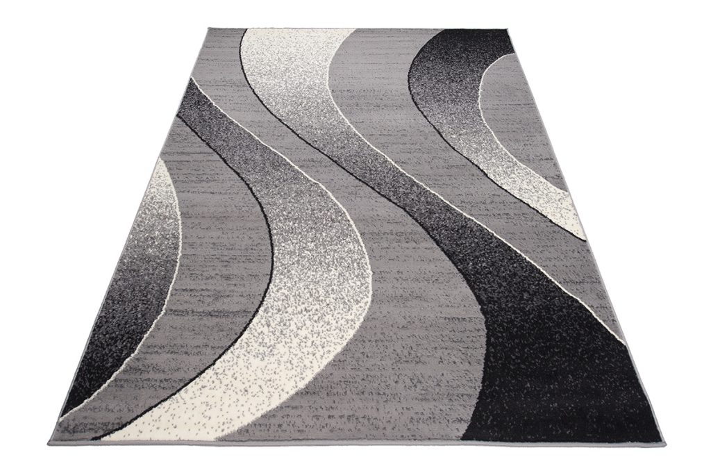 Tapis Dream Moderne Gris Clair Vagues