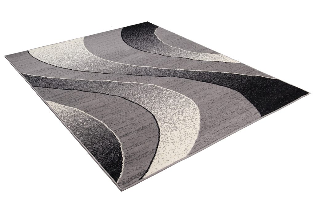 Tapis Dream Moderne Gris Clair Vagues