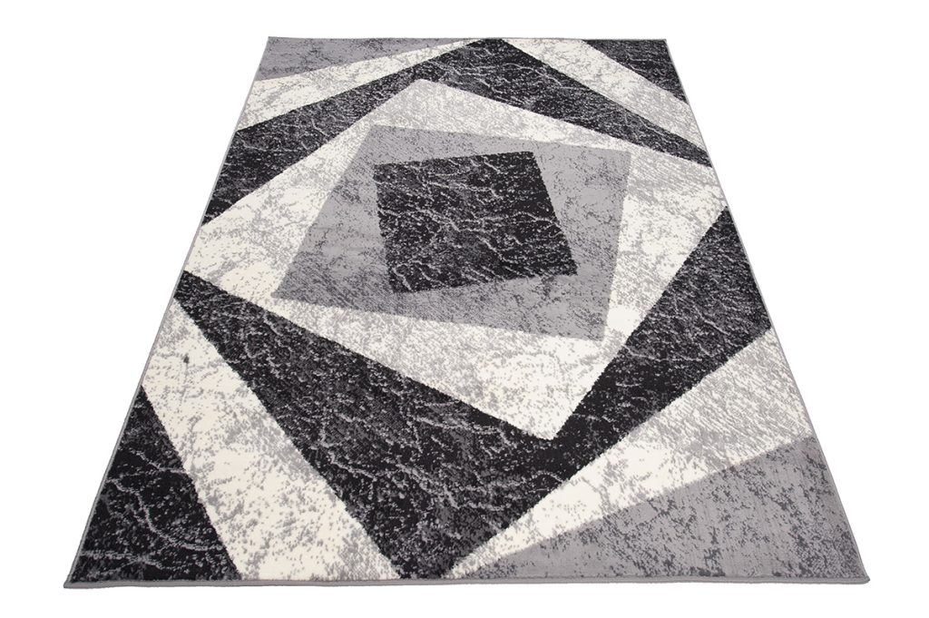 Tapis Dream Géométrique Gris Carrés