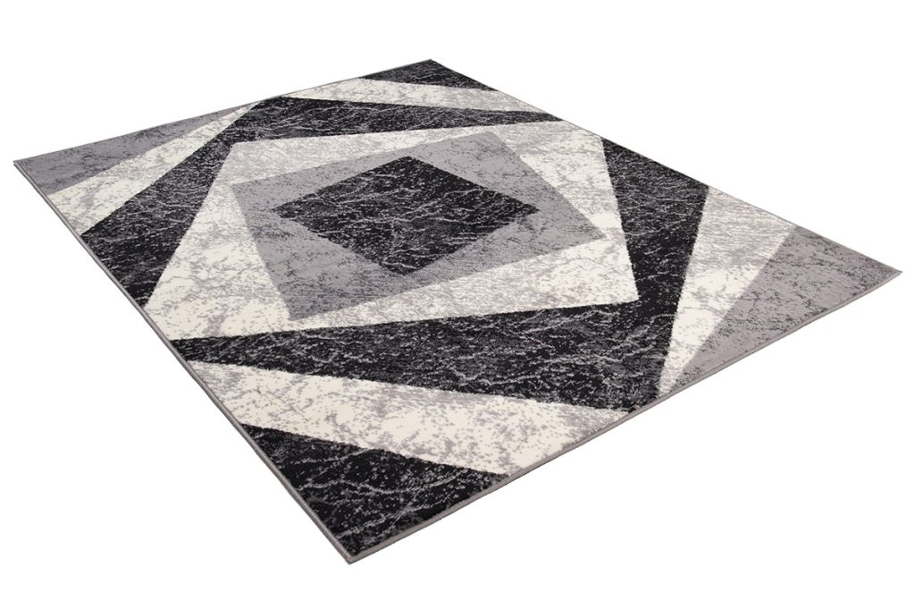 Tapis Dream Géométrique Gris Carrés