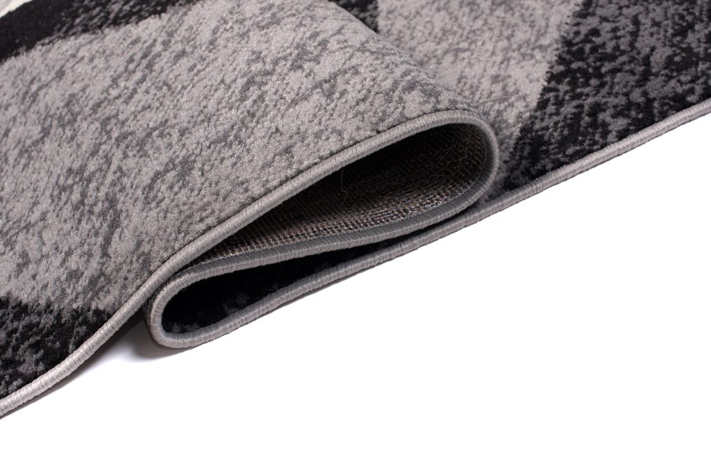 Tapis Dream Géométrique Gris Rouge Carrés
