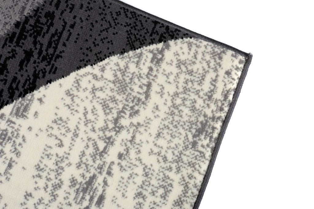 Tapis Dream Moderne Gris Foncé Rouge Vagues