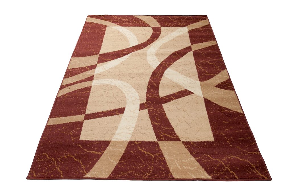 Tapis Dream Marron Beige Bordure Lignes
