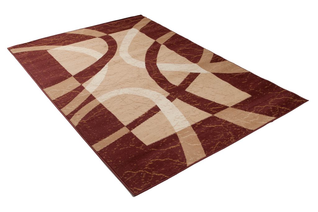 Tapis Dream Marron Beige Bordure Lignes