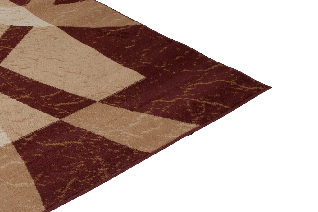 Tapis Dream Marron Beige Bordure Lignes