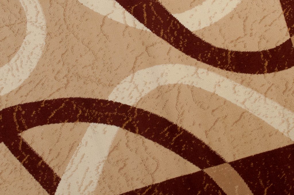 Tapis Dream Marron Beige Bordure Lignes