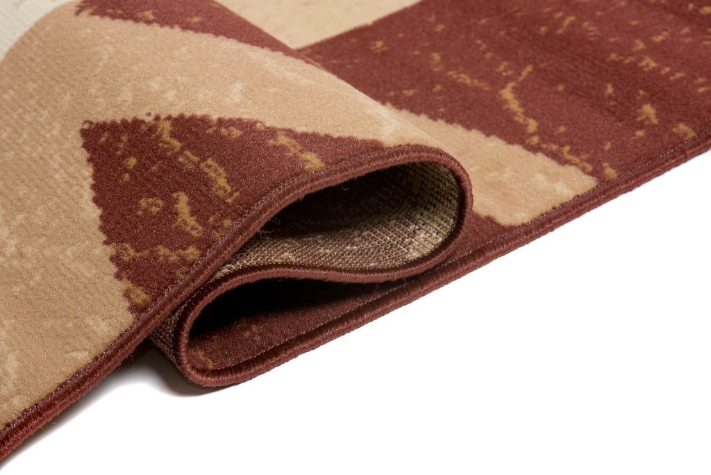 Tapis Dream Marron Beige Bordure Lignes