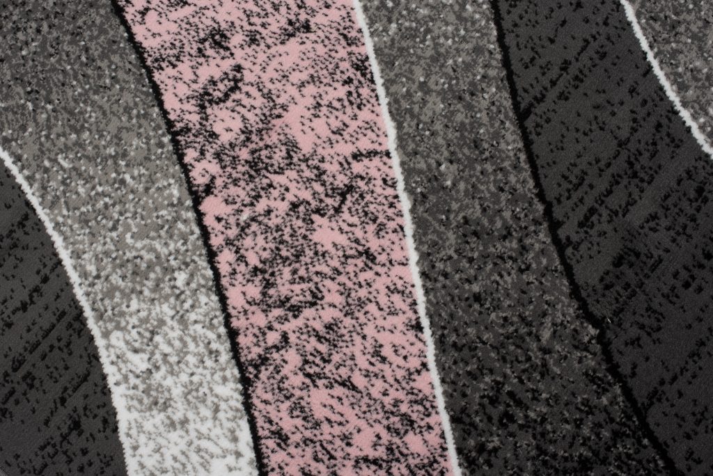 Tapis Dream Moderne Gris Rose Vagues