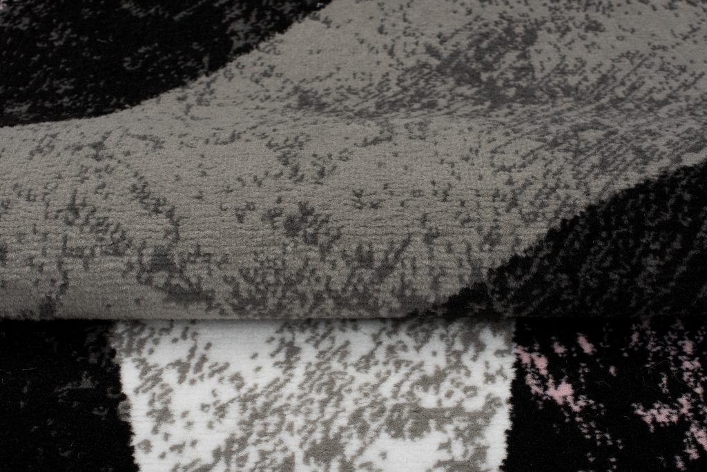 Tapis Dream Géométrique Gris Rose Carreaux