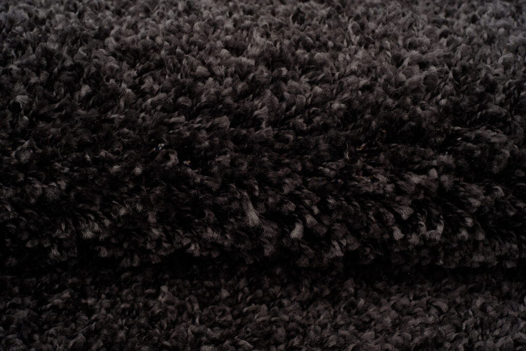 Tapis Essence Shaggy Poil Long Motif Uni Anthracite