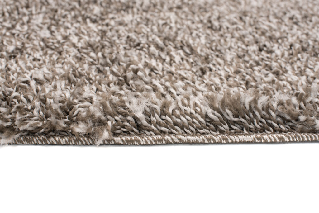Tapis Essence Shaggy Taupe Poil Long Gris Moucheté