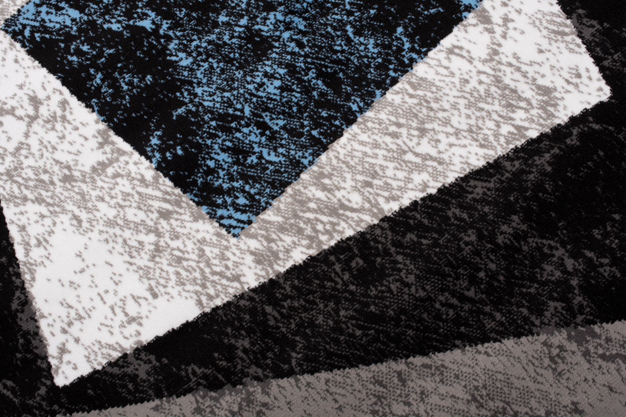 Tapis Dream Géométrique Gris Bleu Carreaux