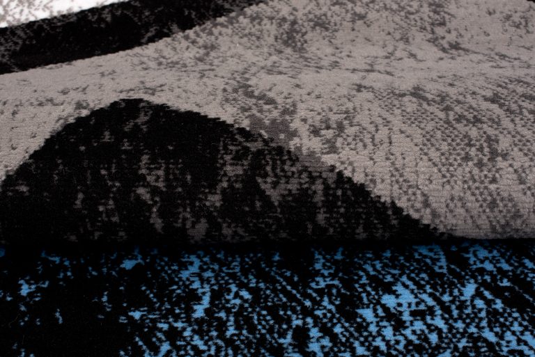 Tapis Dream Géométrique Gris Bleu Carreaux