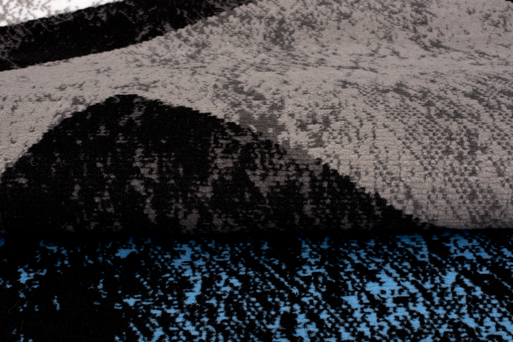 Tapis Dream Géométrique Gris Bleu Carreaux