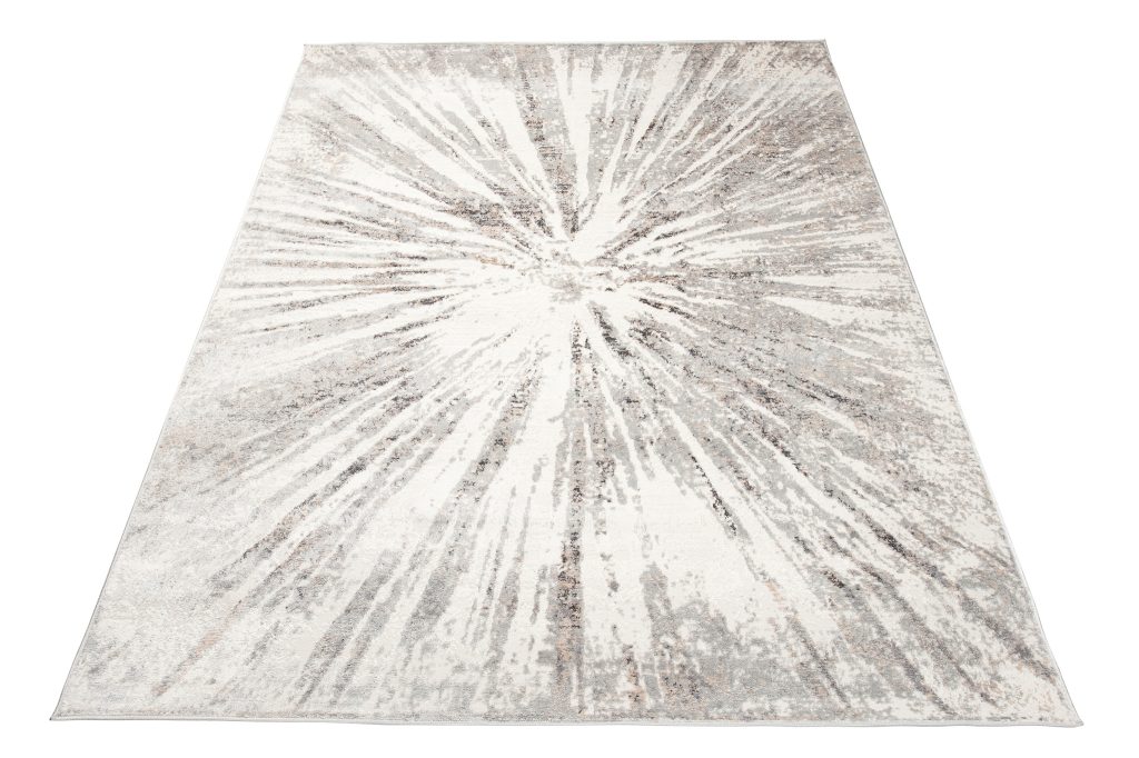 Tapis Valley Gris Beige Abstrait Verre