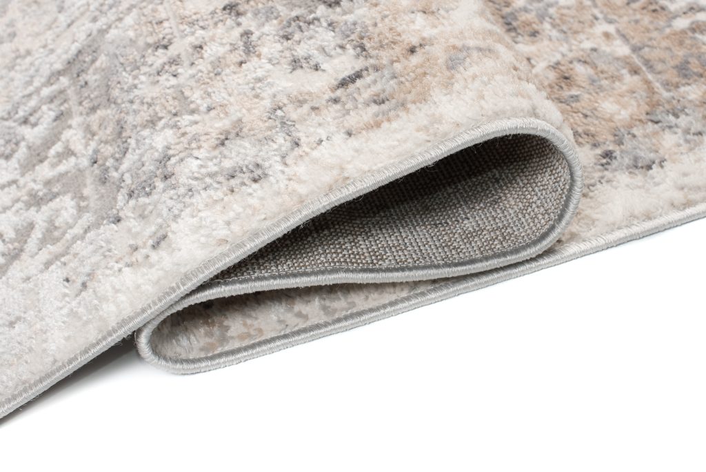 Tapis Valley Gris Beige Ornamental Bordure