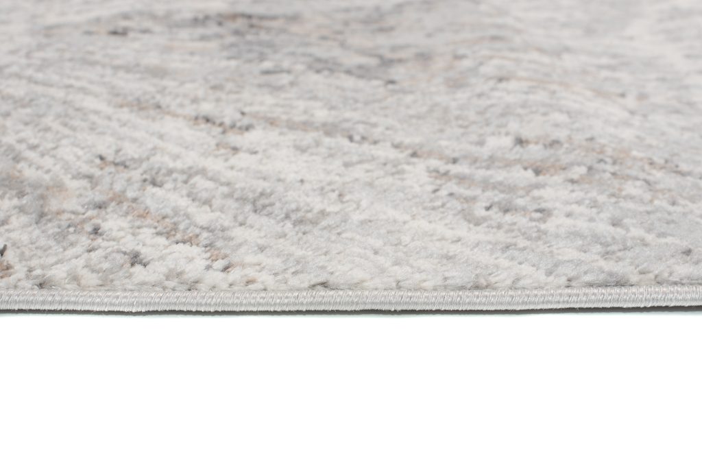 Tapis Valley Gris Roux Moderne Lignes