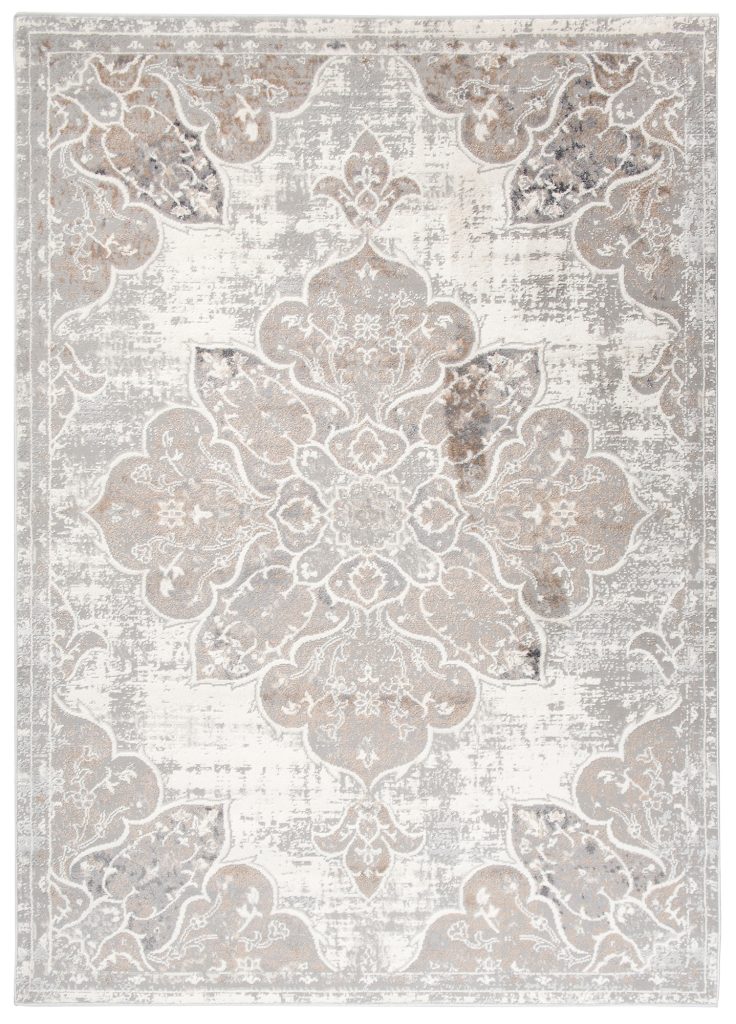 Tapis Valley Gris Beige Vintage Floral