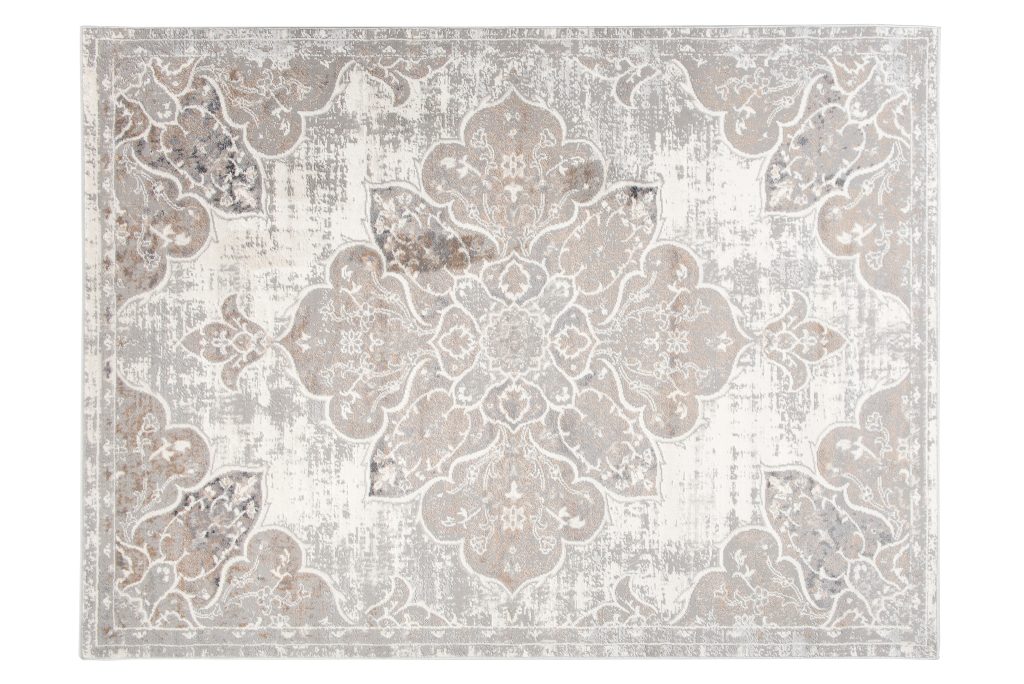 Tapis Valley Gris Beige Vintage Floral