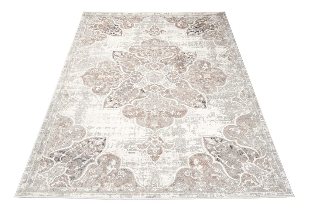 Tapis Valley Gris Beige Vintage Floral