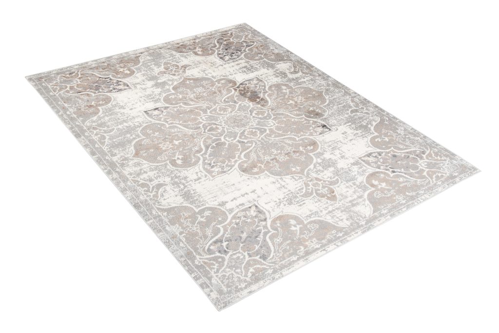 Tapis Valley Gris Beige Vintage Floral