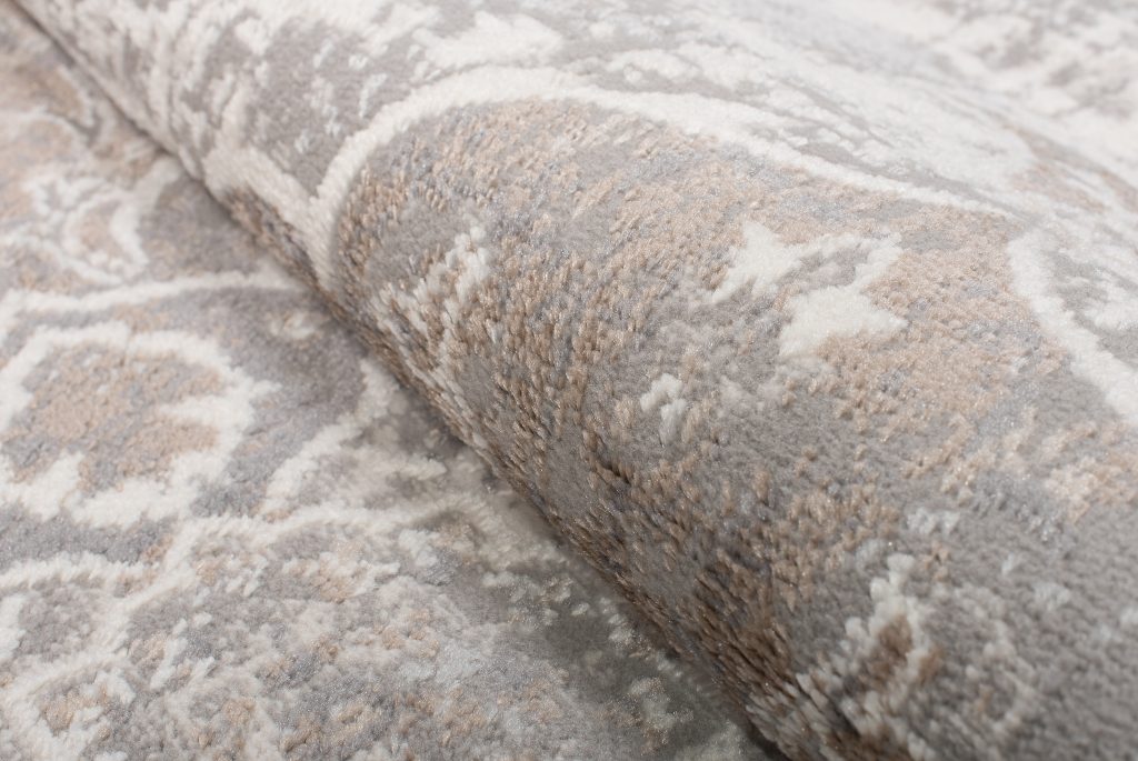 Tapis Valley Gris Beige Vintage Floral
