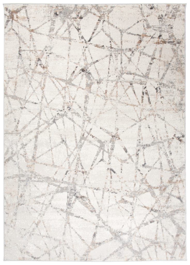 Tapis Valley Gris Abstrait Lignes