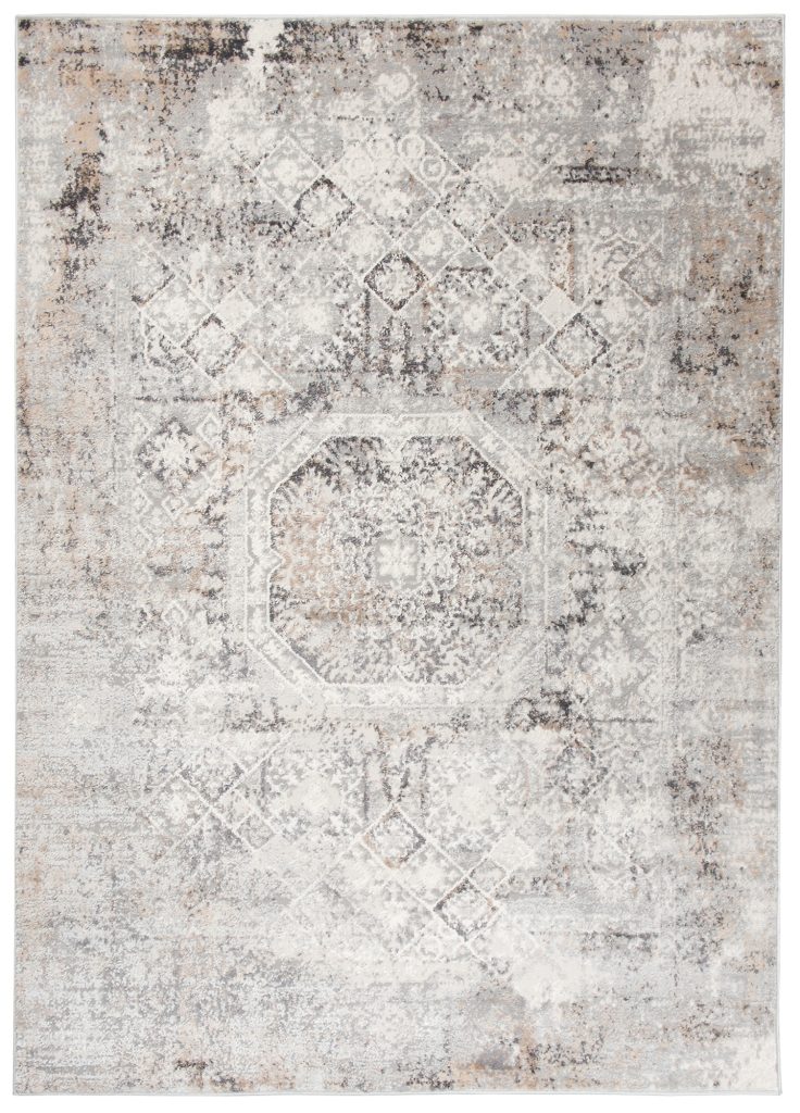 Tapis Valley Gris Beige Vintage Ornamental