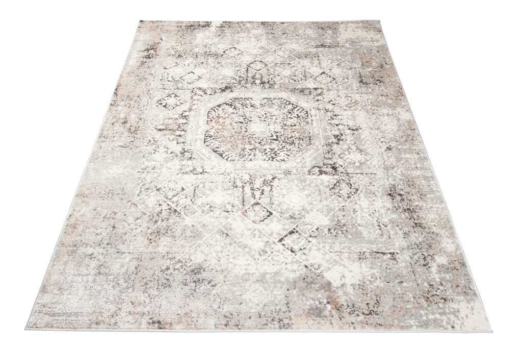 Tapis Valley Gris Beige Vintage Ornamental