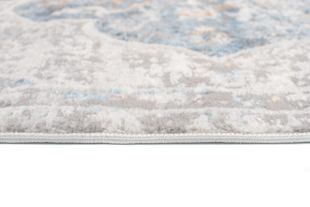 Tapis Valley Gris Bleu Vintage Floral