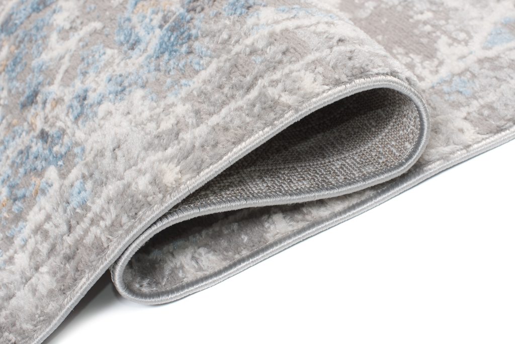 Tapis Valley Gris Bleu Vintage Floral
