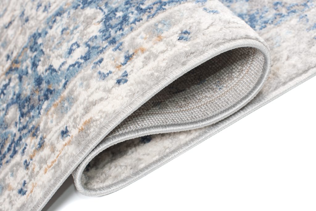 Tapis Valley Gris Bleu Ornamental Vintage