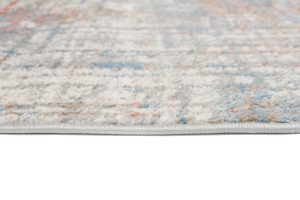 Tapis Valley Gris Saumon Abstrait Lignes