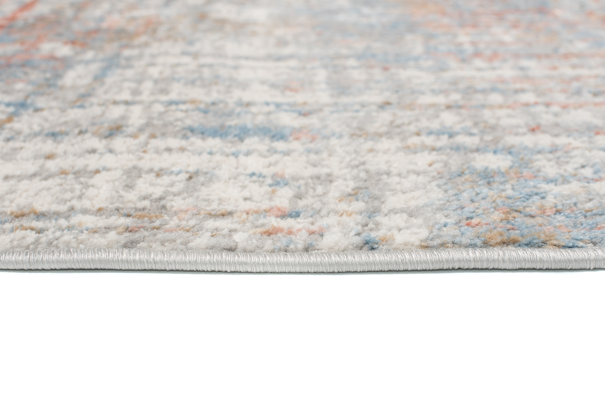 Tapis Valley Gris Saumon Abstrait Lignes