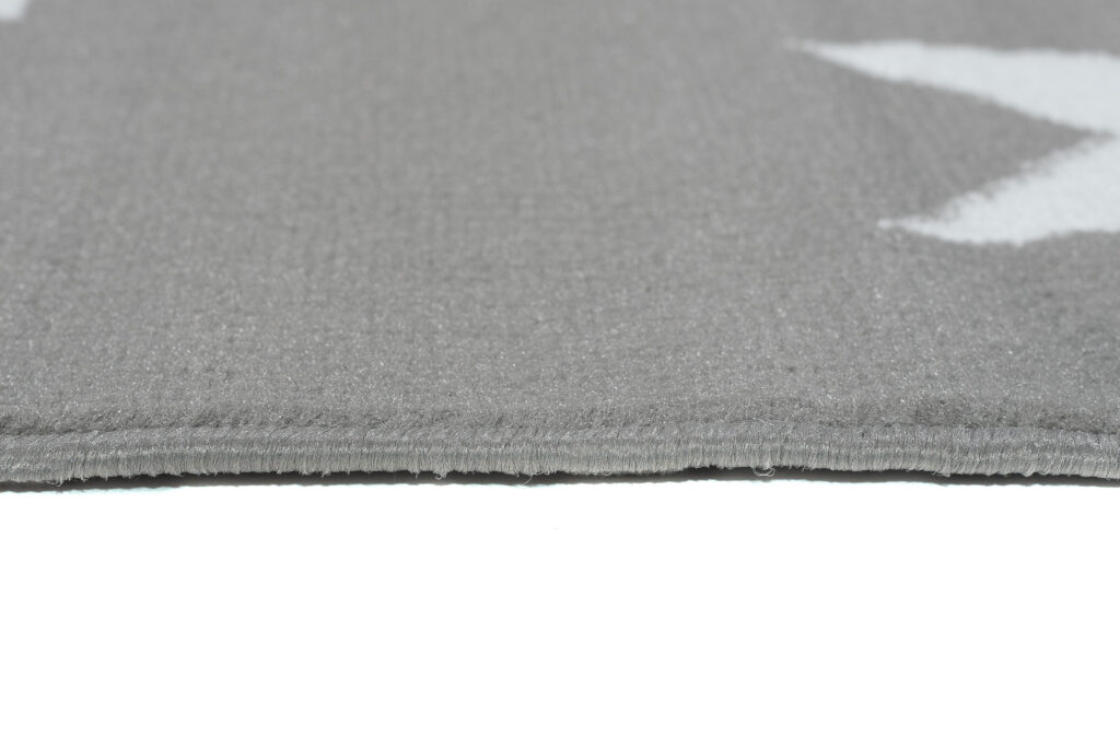 Tapis Luxury Gris Blanc Étoiles Enfants