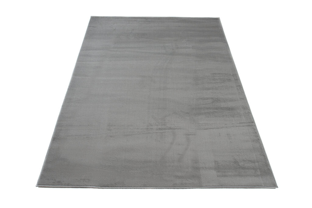 Tapis Luxury Gris Uni Poils Courts