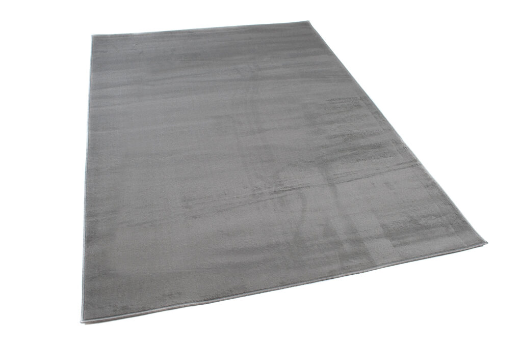 Tapis Luxury Gris Uni Poils Courts