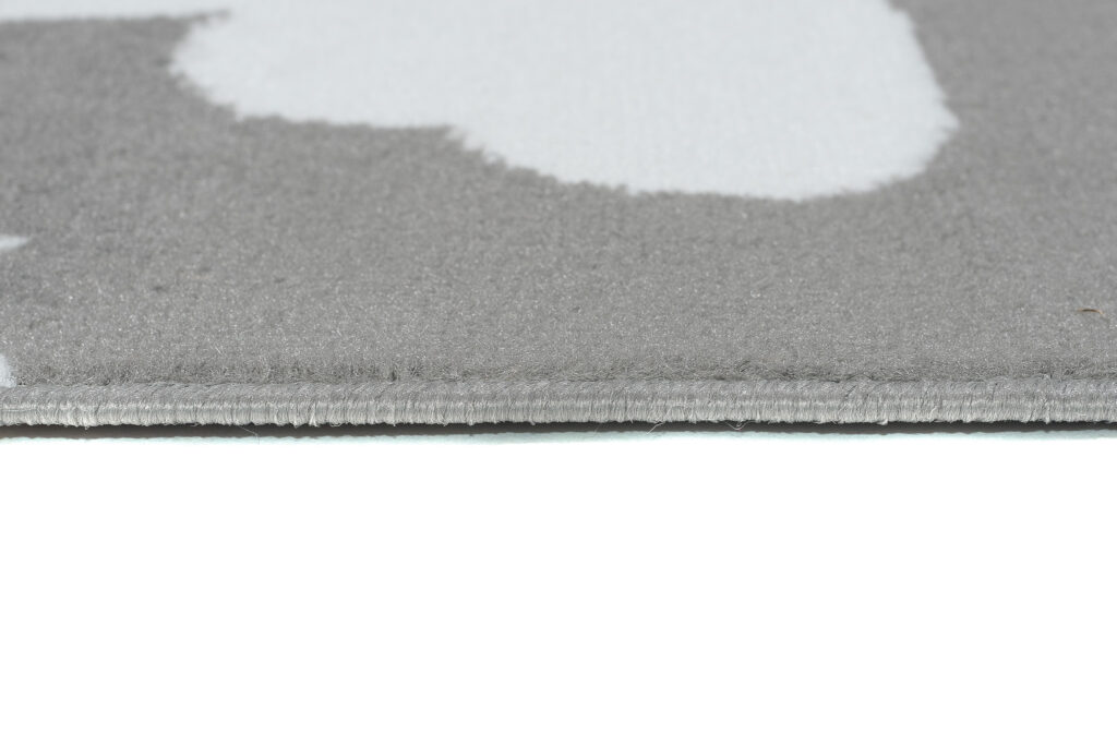 Tapis Luxury Gris Blanc Papillons Enfants