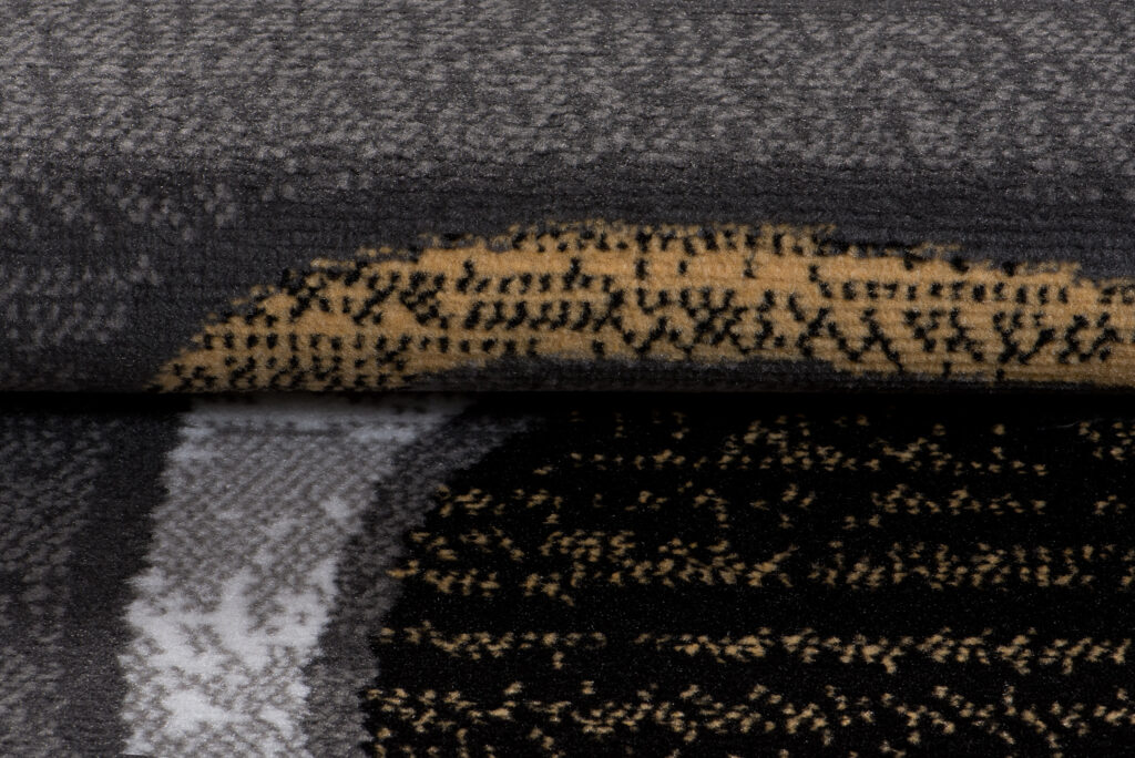 Tapis Maya Jaune Gris Géométrique