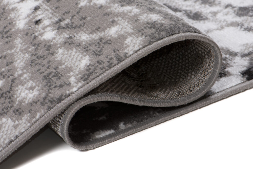 Tapis Maya Gris Noir Moderne
