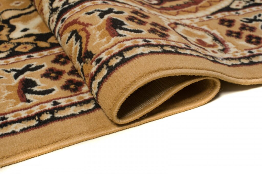 Tapis Atlas Beige Marron Traditionnel Médaillon