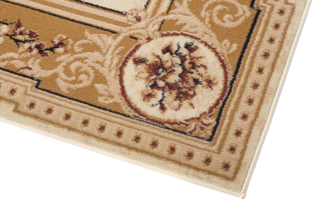 Tapis Atlas Crème Beige Traditionnel Médaillon
