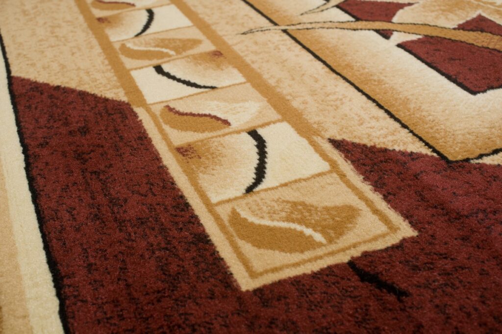 Tapis Atlas Beige Marron Géométrique Floral