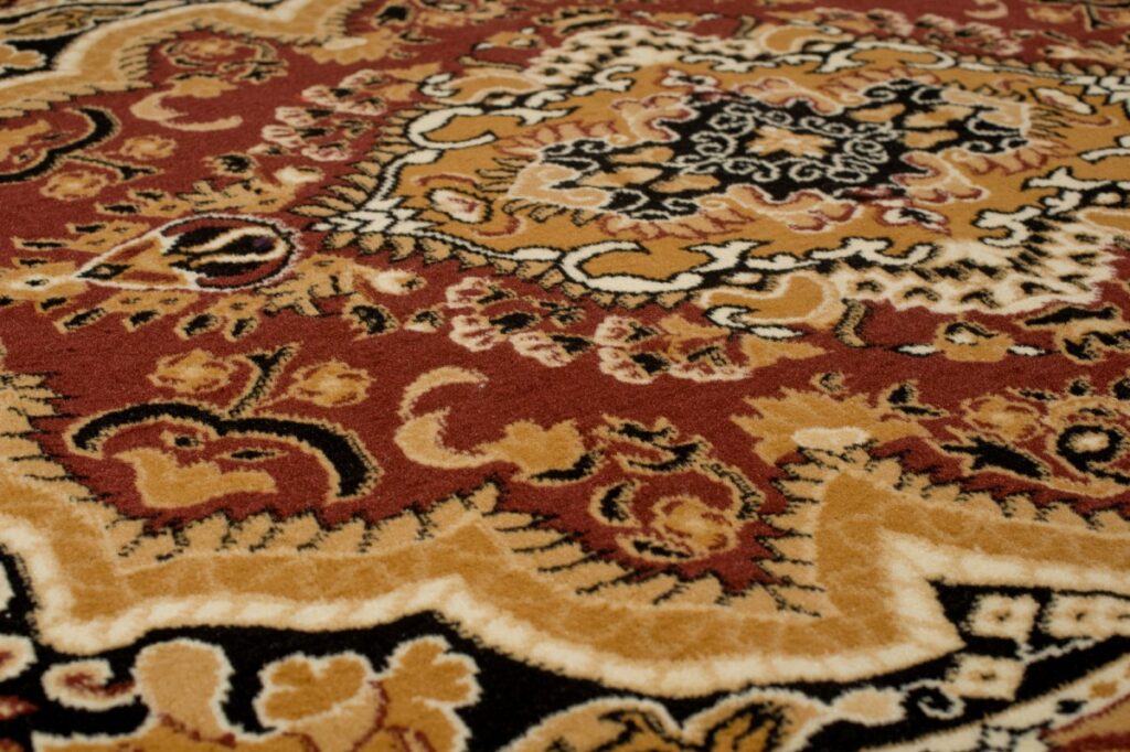 Tapis Atlas Marron Beige Traditionnel Médaillon