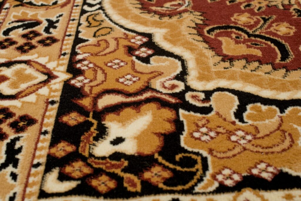 Tapis Atlas Marron Beige Traditionnel Médaillon