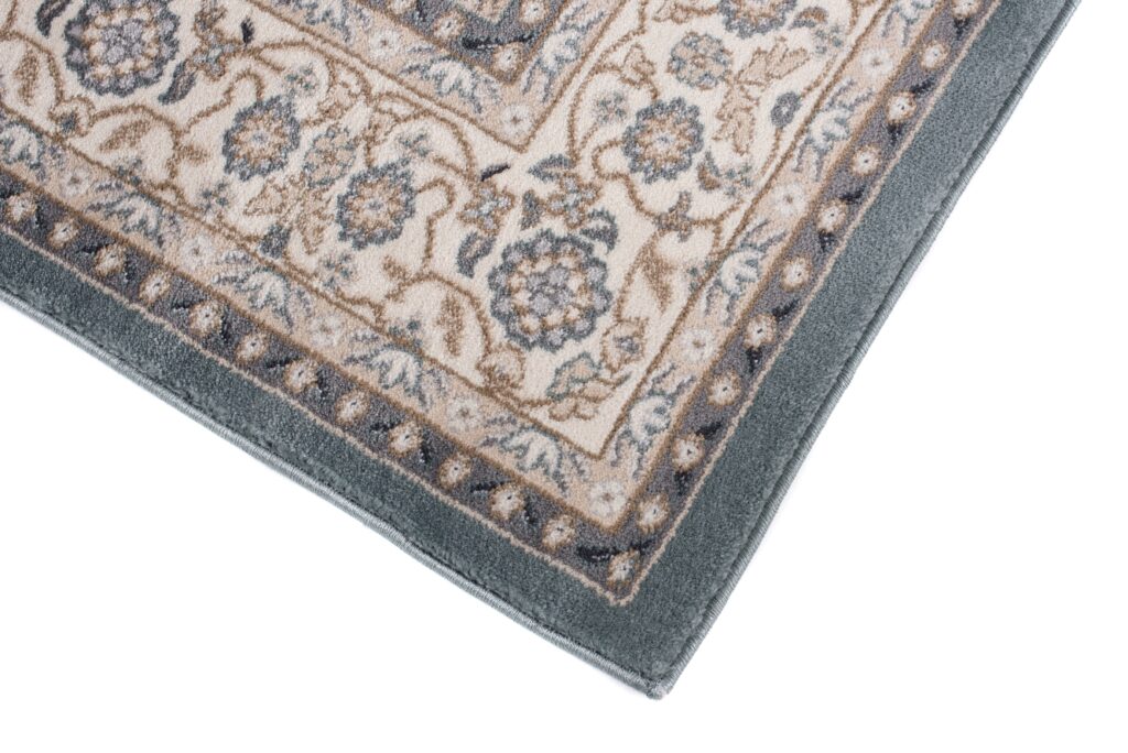 Tapis Colorado Traditionnel Bleu Beige Vert