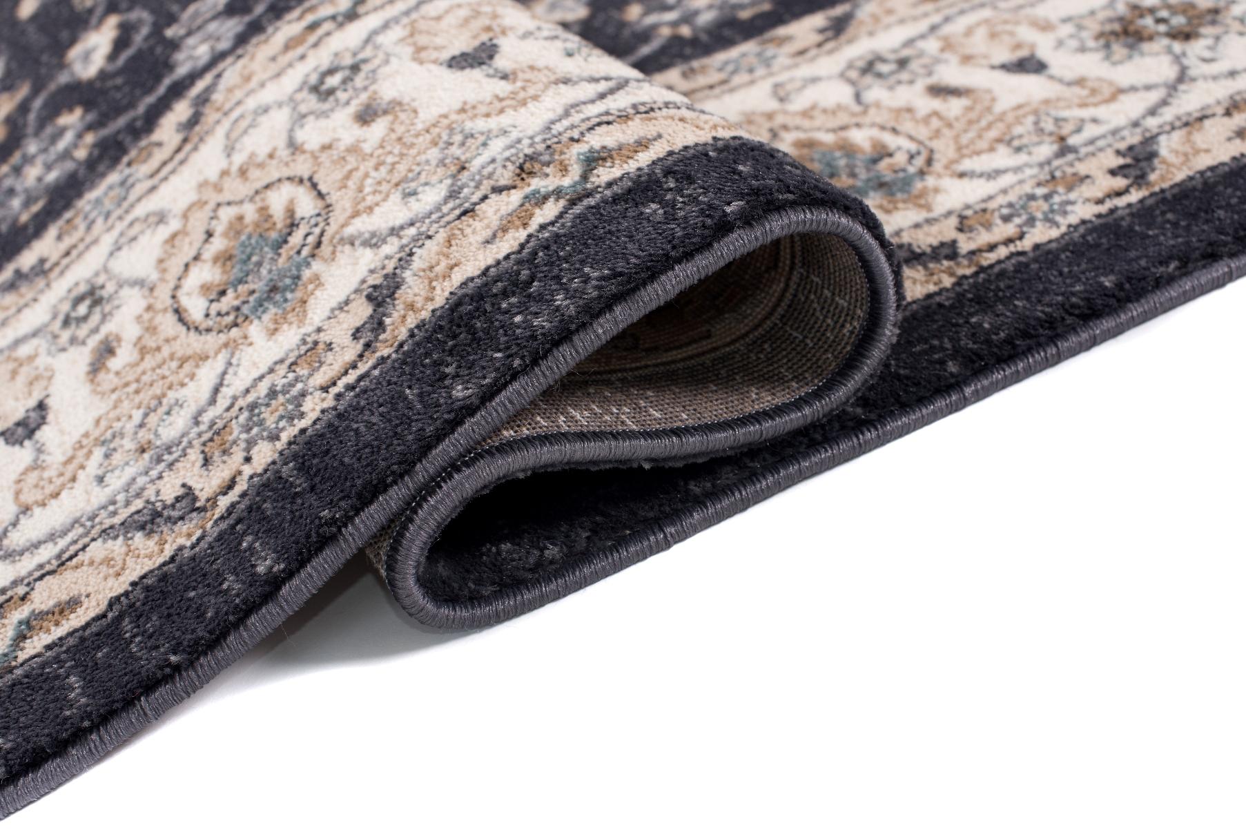 Tapis Colorado Classique Noir Crème