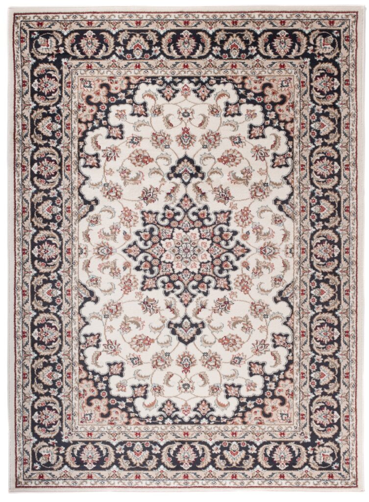 Tapis Colorado Crème Noir Rouge Traditionnel