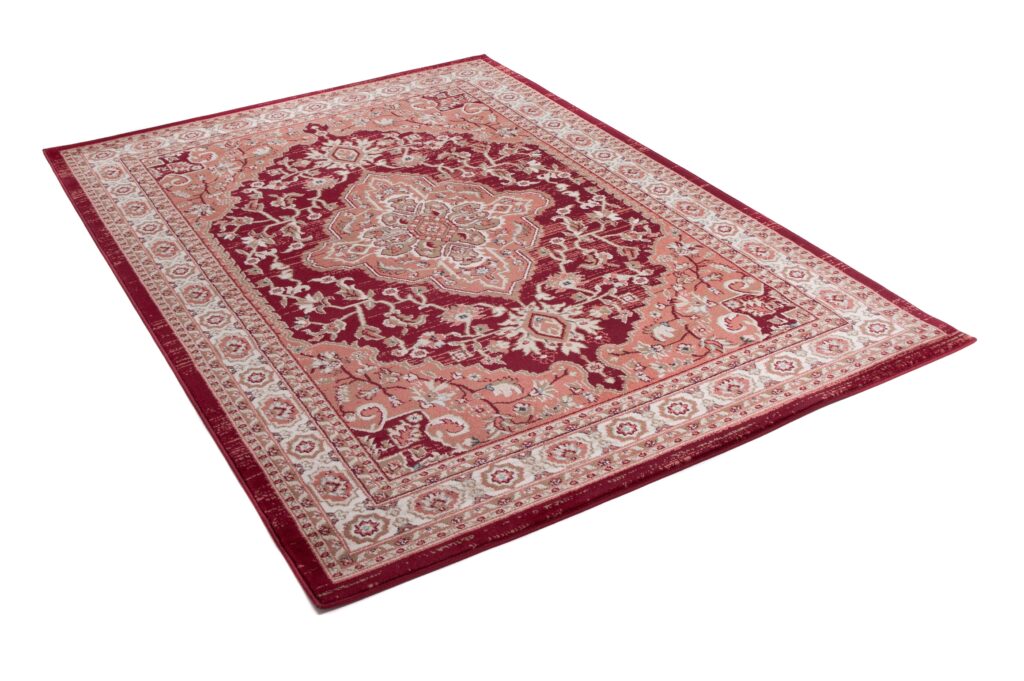 Tapis Colorado Traditionnel Rouge Crème Ornamental