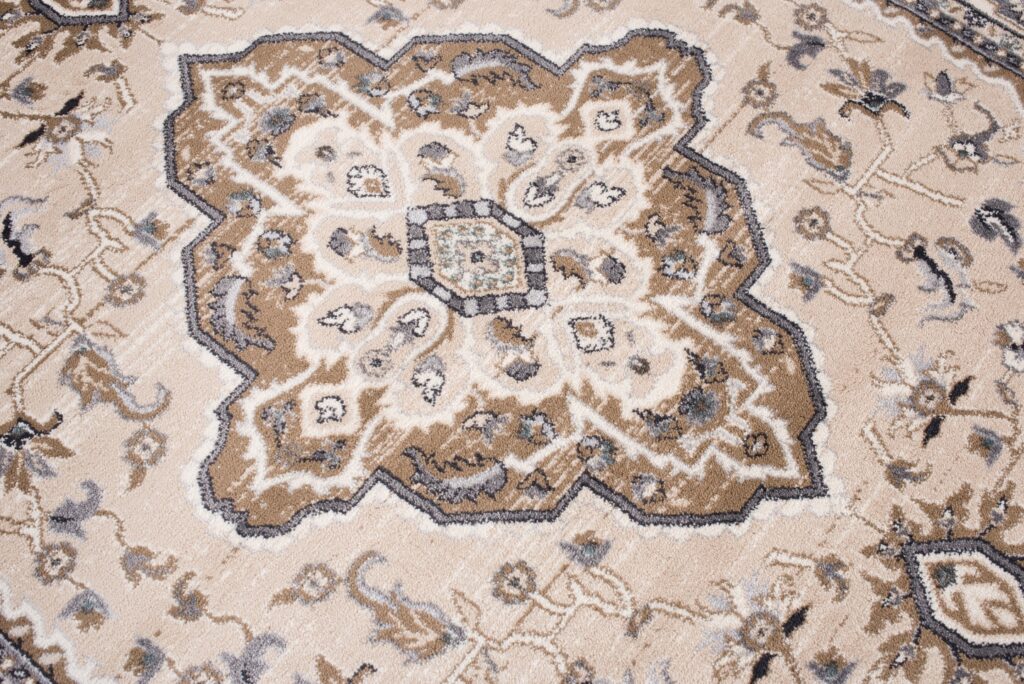 Tapis Colorado Traditionnel Beige Crème Ornamental